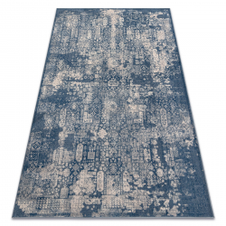 Carpet Wool NAIN Ornament vintage 7591/51644 navy / beige 