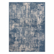 Tapete de lã NAIN Ornamento vintage 7591/51644 azul escuro / bege