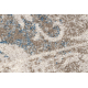 Vilnonis kilimas VILLA Ornamentas, derliaus, 7601/51625 smėlio spalvos / mėlyna
