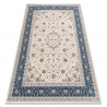 Dywan NAIN Ornament, ramka 7179/51613 beż / niebieski