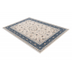 Matta Ull NAIN Ornament, ram, 7179/51613 beige / blå