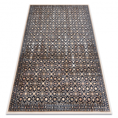Koberec Vlna NAIN Ornament 1183/51033 tmavě modrá / béžový 