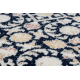 Tapis en laine NAIN Ornement 1183/51033 bleu foncé / beige