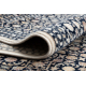 Tapis en laine NAIN Ornement 1183/51033 bleu foncé / beige