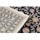 Vilnonis kilimas VILLA Ornamentas 1183/51033 tamsiai mėlyna / smėlio spalvos