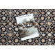 Tapis en laine NAIN Ornement 1183/51033 bleu foncé / beige