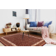 Tapis NAIN Ornement, cadre, 7965/51066 bordeaux / beige