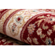 Tapis NAIN Ornement, cadre, 7965/51066 bordeaux / beige