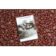 Tapis NAIN Ornement, cadre, 7965/51066 bordeaux / beige