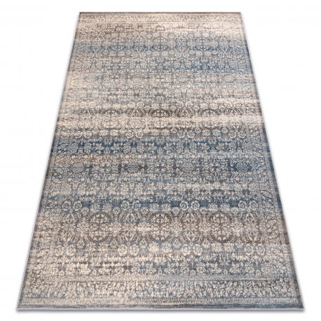Carpet Wool NAIN Ornament, vintage 7594/51655 beige / blue