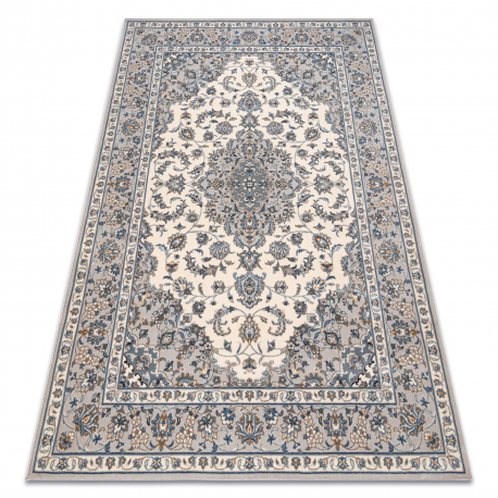 Carpet Wool NAIN Ornament, frame 7335/51635 beige / blue