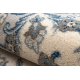 Tapis NAIN Ornement, cadre, 7335/51635 beige / bleu