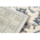 Teppe Ull NAIN Ornament, ramme, 7335/51635 beige / blå