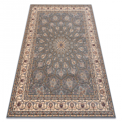 Carpet Wool NAIN Rosette, frame, 1180/51034 blue / beige