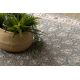 Teppich Wolle NAIN Rosette, Rahmen, 1180/51034 blau / beige