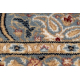 Teppich Wolle NAIN Rosette, Rahmen, 1180/51034 blau / beige
