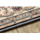 Teppich Wolle NAIN Rosette, Rahmen, 1180/51034 blau / beige