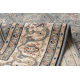 Teppich Wolle NAIN Rosette, Rahmen, 1180/51034 blau / beige