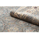 Tapis en laine NAIN Rosette, cadre, 1180/51034 bleu / beige