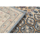 Tapis en laine NAIN Rosette, cadre, 1180/51034 bleu / beige