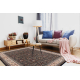 Teppich Wolle NAIN Blumen, Rahmen 1181/51011 dunkelblau / beige
