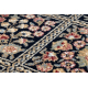 Tapis NAIN Fleurs, cadre 1181/51011 bleu foncé / beige