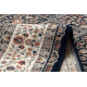 Tapis NAIN Fleurs, cadre 1181/51011 bleu foncé / beige