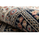 Tapis NAIN Fleurs, cadre 1181/51011 bleu foncé / beige