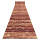 Runner anti-slip DIGITAL - BERGEN Moroccan trellis brick burgundy / beige