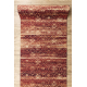 Runner anti-slip DIGITAL - BERGEN Moroccan trellis brick burgundy / beige