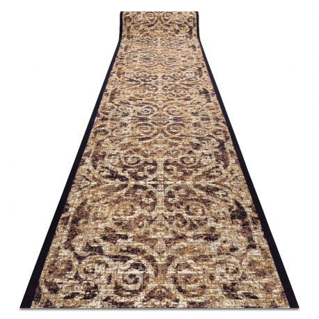 TAPIS DE COULOIR antidérapant DIGITAL - CLASSIC Ornement beige / marron 