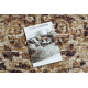 Vloerbekleding met rubber bekleed DIGITAL - CLASSIC Ornament beige / bruin