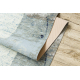 Läufer Antirutsch DIGITAL - SQUARES Geometrisch blau / beige  