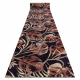 TAPIS DE COULOIR antidérapant DIGITAL - MONSTERA Feuilles beige / rose / noir 