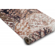 Vloerbekleding met rubber bekleed DIGITAL - LEAVES Bladeren beige / roze