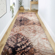 Runner anti-slip DIGITAL - LEAVES Leaves beige / pink