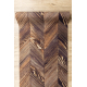 Runner anti-slip DIGITAL - FRENCH CHEVRON Herringbone brown / beige 