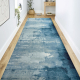 Runner anti-slip DIGITAL - CONCRETE blue 