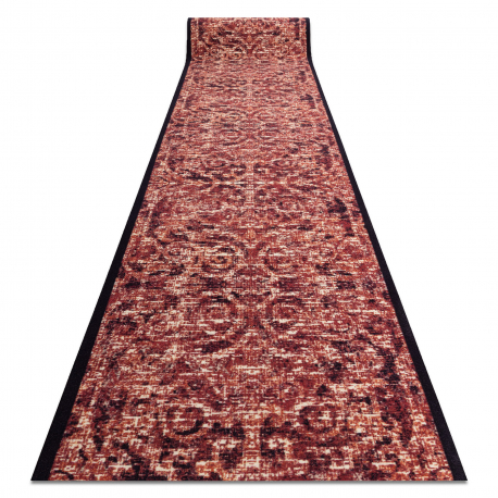 Läufer Antirutsch DIGITAL - CLASSIC Ornament brick rotwein / beige