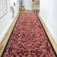 Runner anti-slip DIGITAL - CLASSIC Ornament brick burgundy / beige