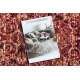 Läufer Antirutsch DIGITAL - CLASSIC Ornament brick rotwein / beige