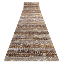 Vloerbekleding met rubber bekleed DIGITAL - BERGEN klaver Marokkaanse beige / grijs 