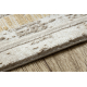 Tapis moderne DUKE 51523 beige / or - Cadre, structuré, très doux, franges