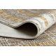 Modern carpet DUKE 51523 beige / gold - Frame, structured, very soft, fringes