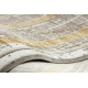 Modern carpet DUKE 51523 beige / gold - Frame, structured, very soft, fringes