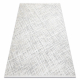 Modern carpet DUKE 51550 cream / grey - Trellis, structured, very soft, fringes