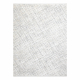 Modern carpet DUKE 51550 cream / grey - Trellis, structured, very soft, fringes