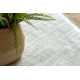 Modern carpet DUKE 51550 cream / grey - Trellis, structured, very soft, fringes