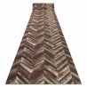 CHODNIK podgumowany DIGITAL - CHEVRON Jodełka brązowy / beż