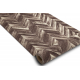 Läufer Antirutsch DIGITAL - CHEVRON Fischgrät braun / beige